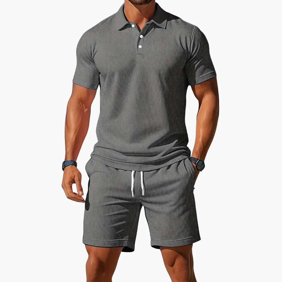 Chamikara | Conjunto De Polo Y Pantalones Cortos De Corte Entallado