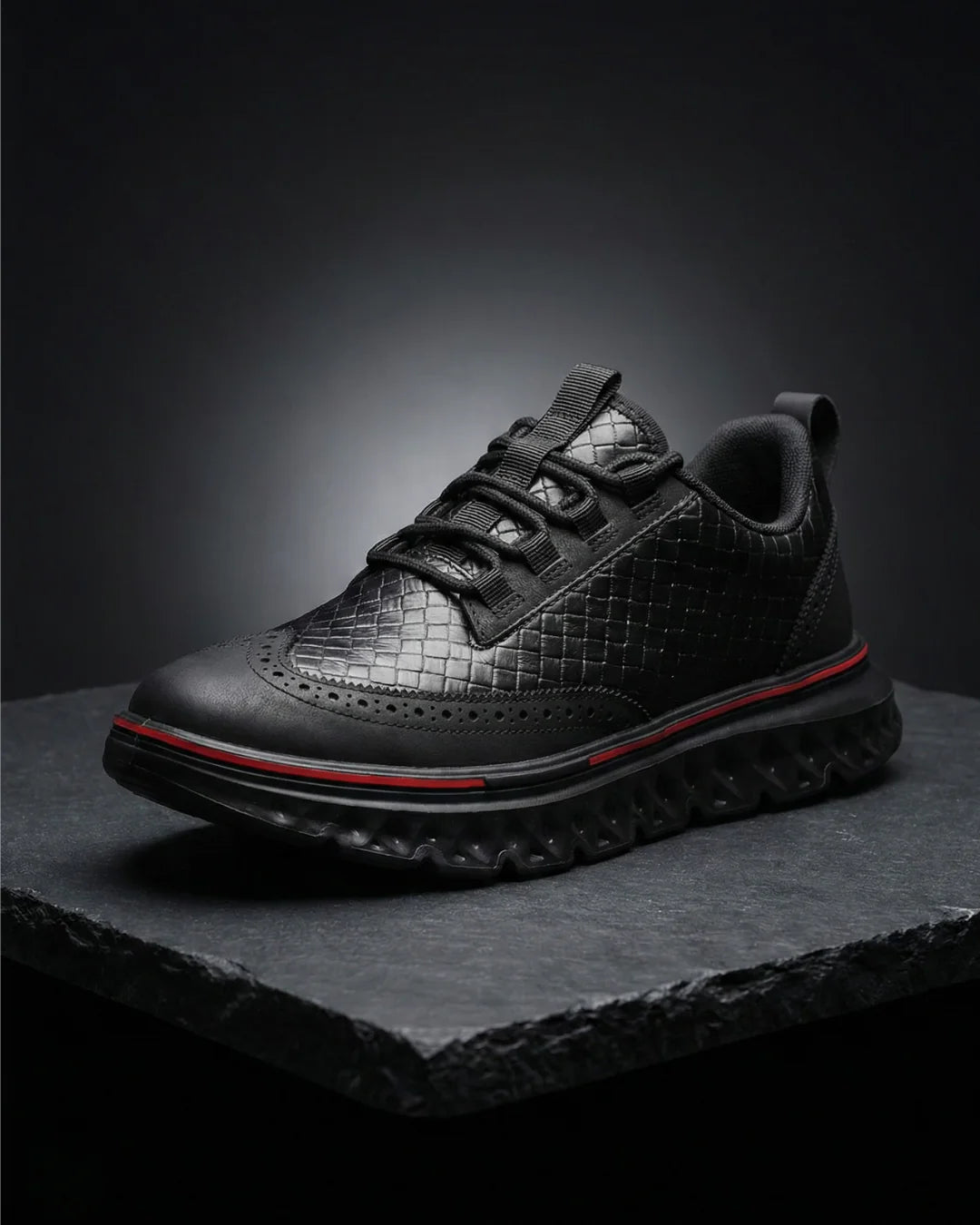Kremer - Zapatillas Deportivas Informales con Cordones y Tejido Trenzado
