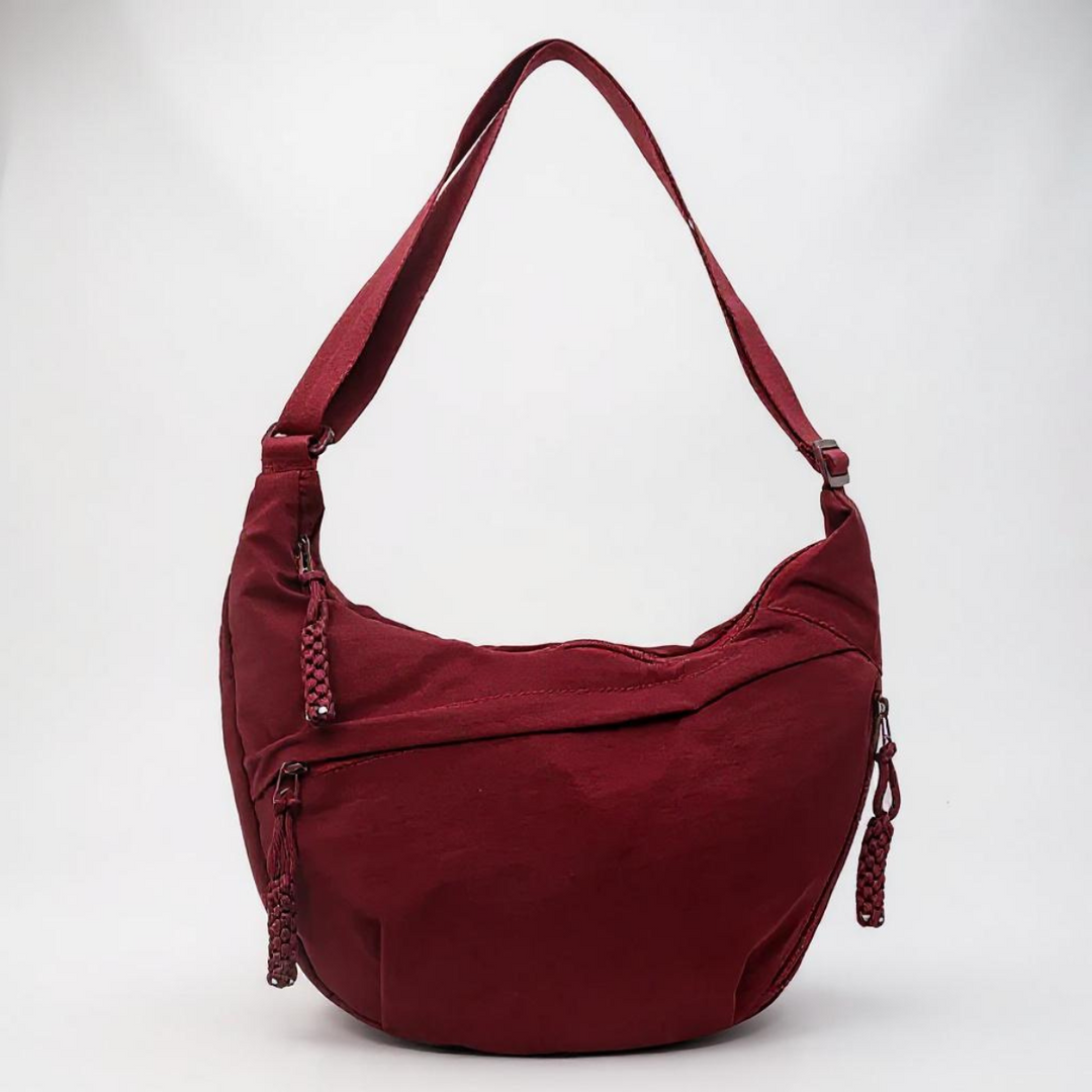 Soukaina | Bolso De Hombro Curvo Con Cremalleras