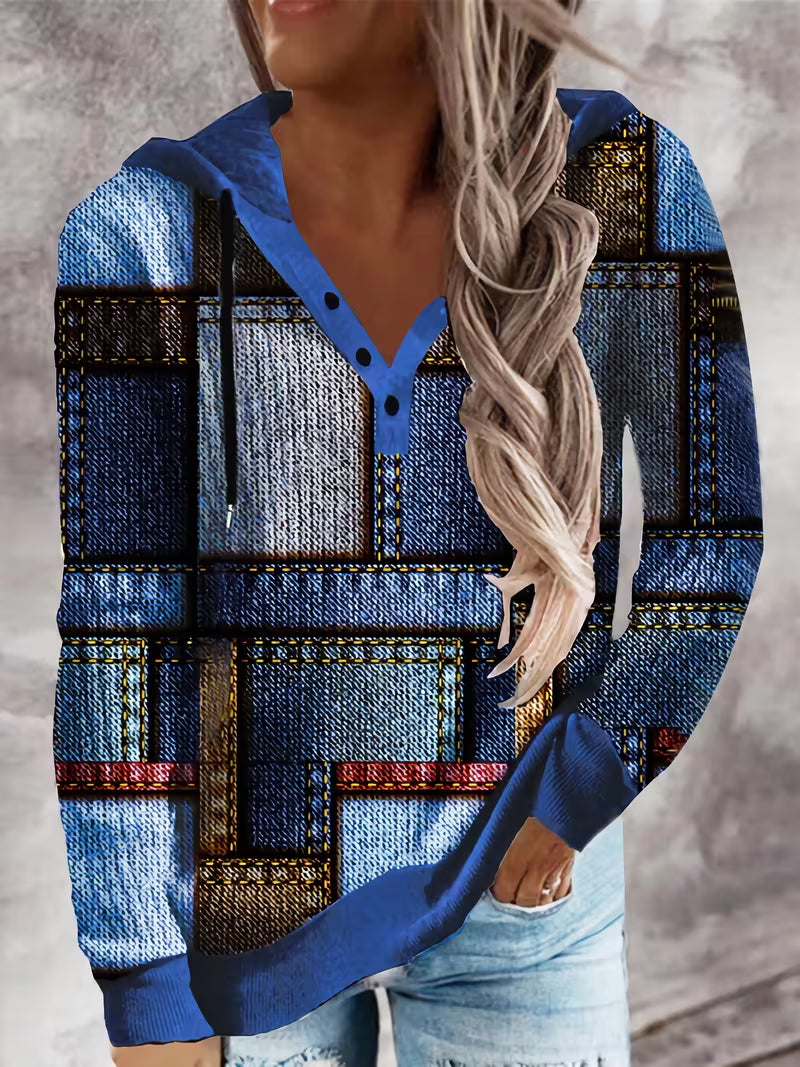 Nimbusmark | Sudadera Casual de Manga Larga Estampada