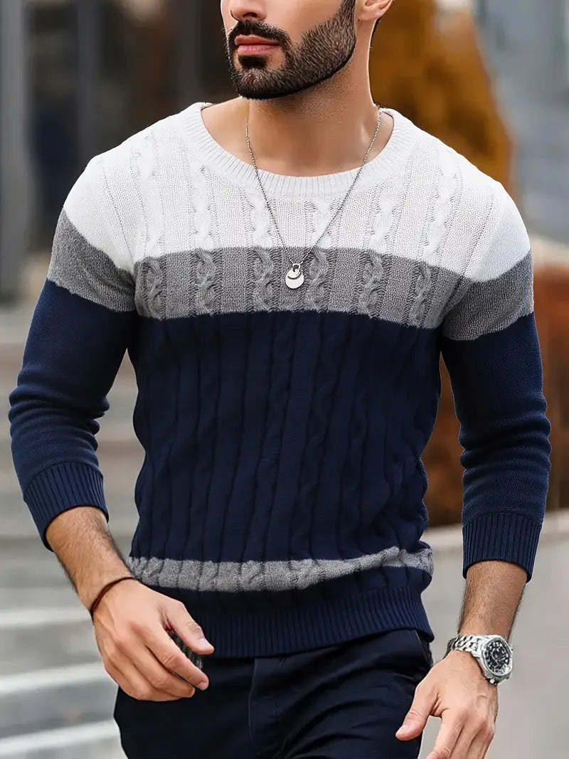 Watkins | Suéter De Punto Cuello Redondo Color Block