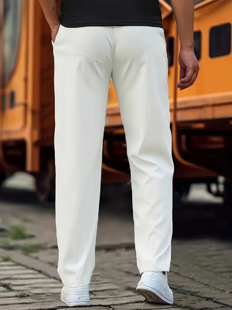 Travys | Pantalones Jogger Rectos Con Cordón y Bolsillos