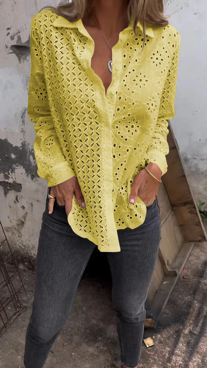 Tommie | Camisa De Manga Larga Con Botones Y Calados