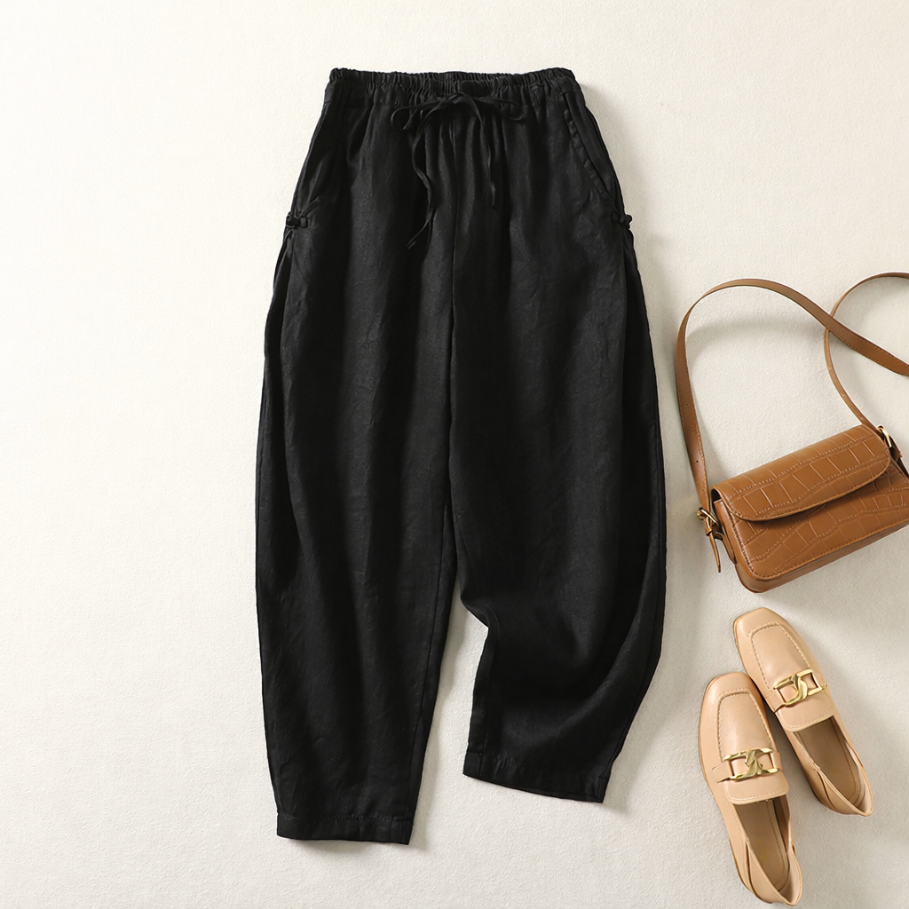 Zerelda | Pantalón Holgado Con Cordón Ajustable
