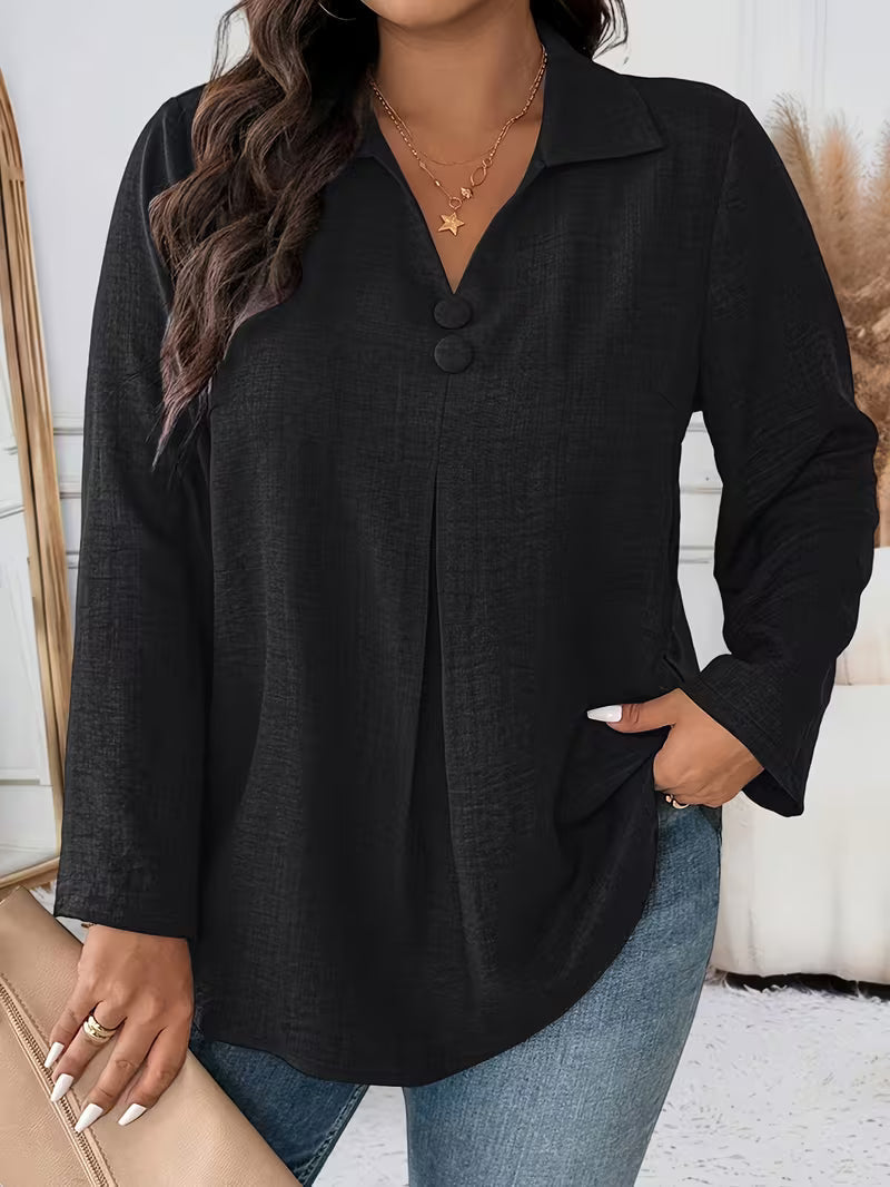 Noyelle | Blusa Holgada de Manga Larga con Botones