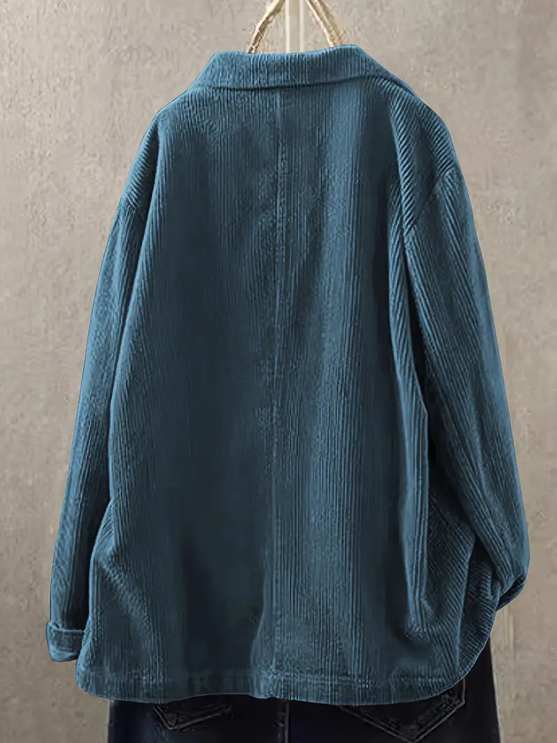 Nehara | Chaqueta Blazer Informal De Pana Con Botones en La Parte Delantera