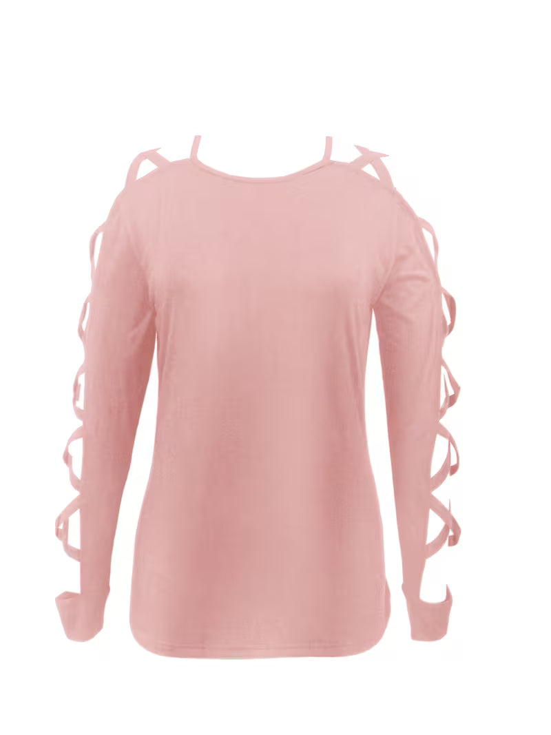 Yoonju | Camiseta de Manga Larga con Mangas Cruzadas