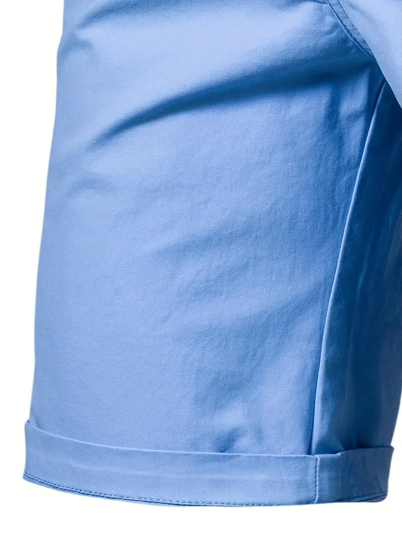 Baird - Pantalones Cortos Informales de Algodón Con Cintura Elástica