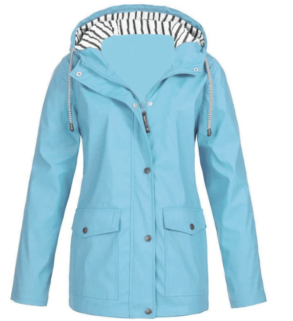Ilektra | Chaqueta Larga Con Capucha Y Bolsillos