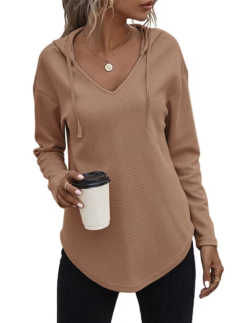 Heydi | Sudadera Con Capucha Manga Larga y Bajo Curvo