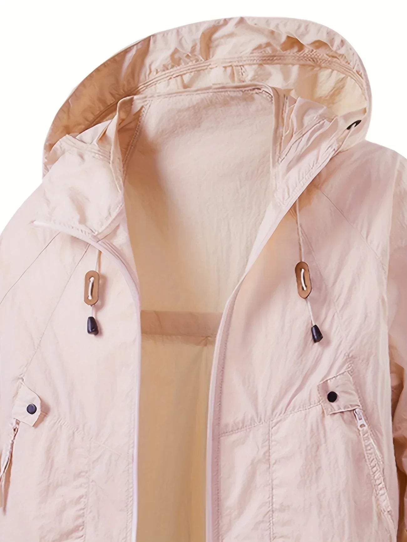 Vrenda | Chaqueta Ligera Con Capucha Y Cremallera Frontal