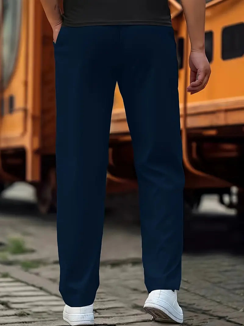 Travys | Pantalones Jogger Rectos Con Cordón y Bolsillos