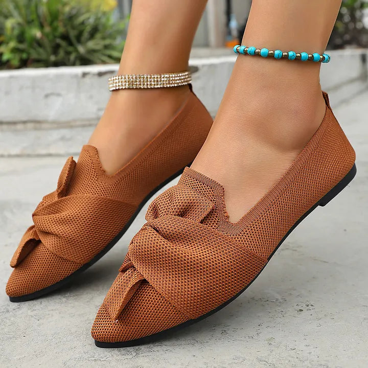 Hiromi | Zapatos Planos Slip On con Lazo