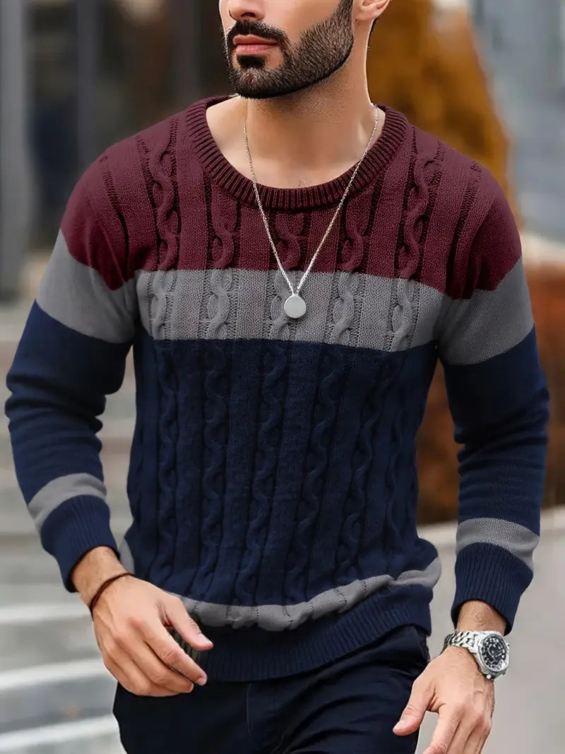 Watkins | Suéter De Punto Cuello Redondo Color Block