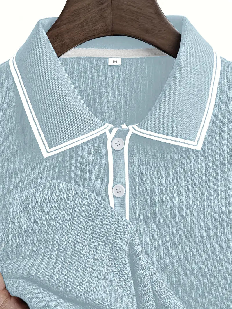 Orestis - Polo de Manga Corta Con Tejido Acanalado