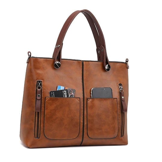CarryNest - Bolso Bandolera Vintage Con Doble Asa