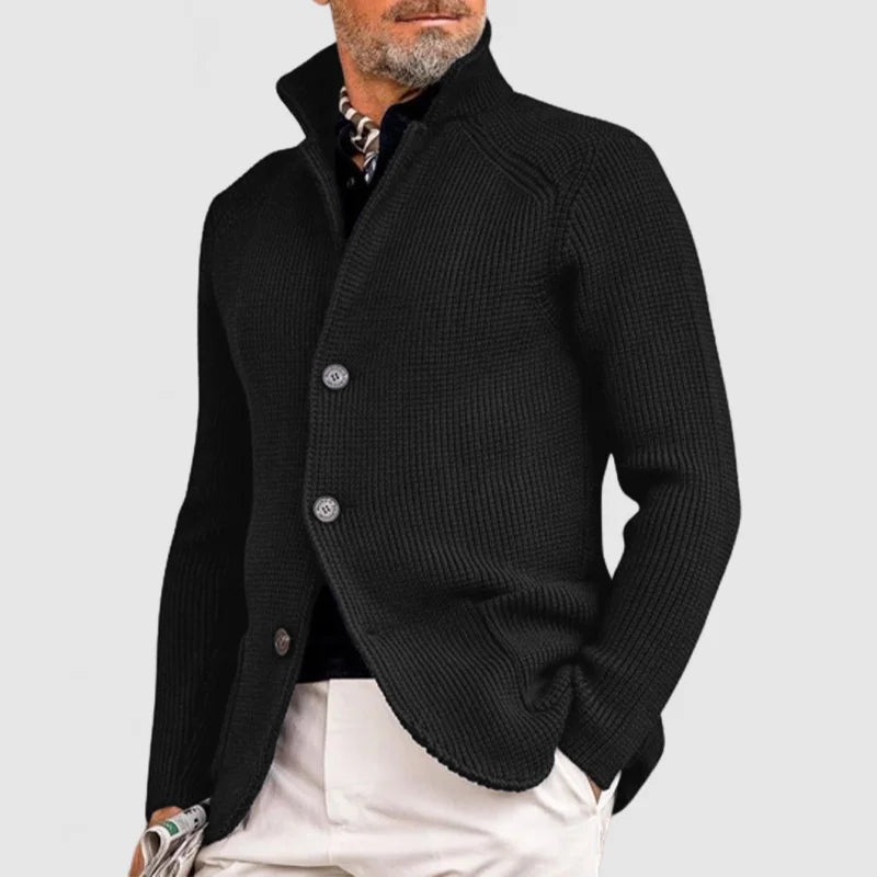 Mario | Chaqueta Tipo Cárdigan De Punto Acanalado Con Botones