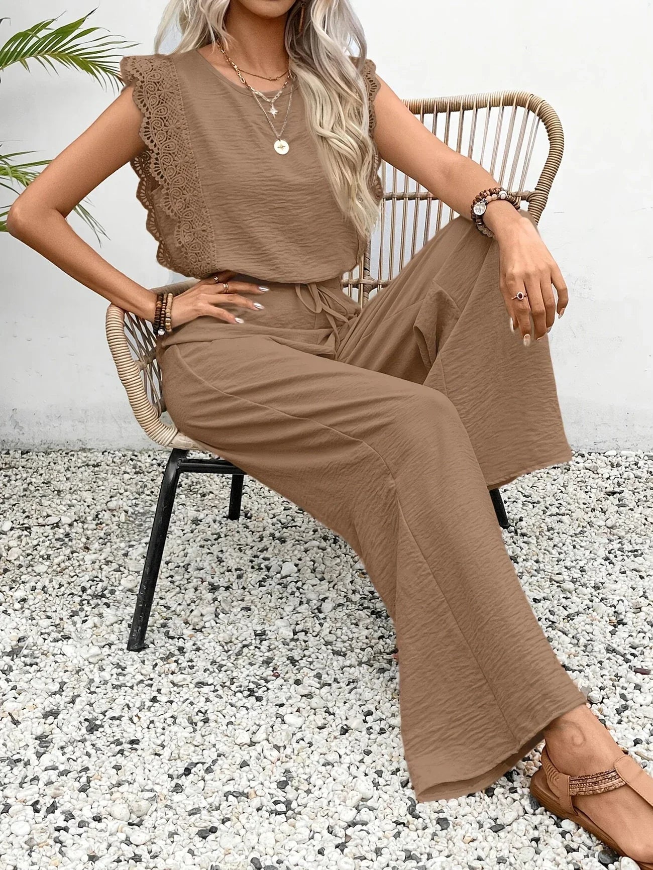 Ziva | Conjunto Elegante con Pantalón Ancho