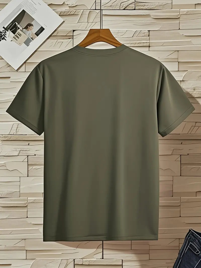 Fraga - Camiseta de manga corta con cuello en V y corte entallado