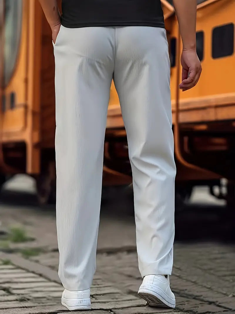 Travys | Pantalones Jogger Rectos Con Cordón y Bolsillos