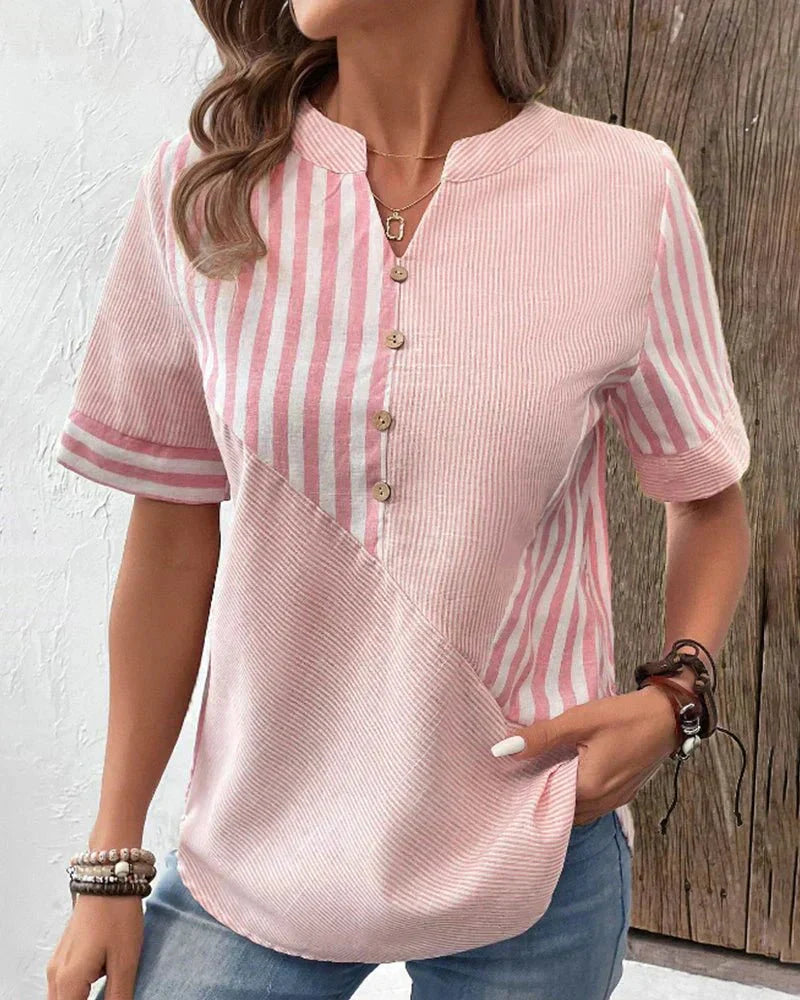 Lilly - Blusa De Rayas Suaves