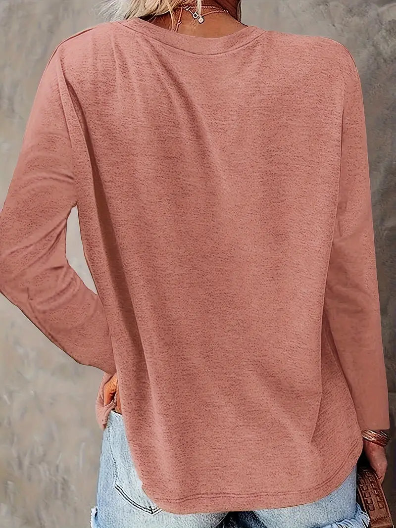 Levine | Camiseta Túnica de Manga Larga con Girasol