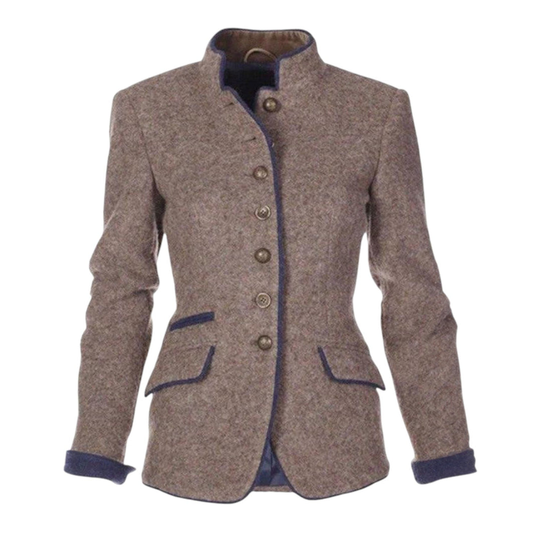 Nysha | Blazer Con Cuello Alto Y Botones Frontales