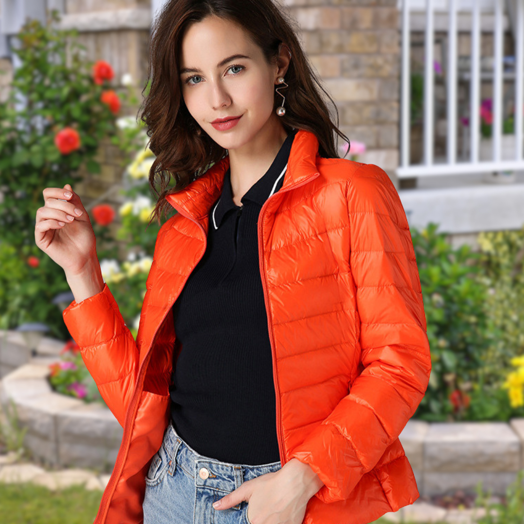 Isla | Chaqueta Acolchada Con Cremallera Y Cuello Alto