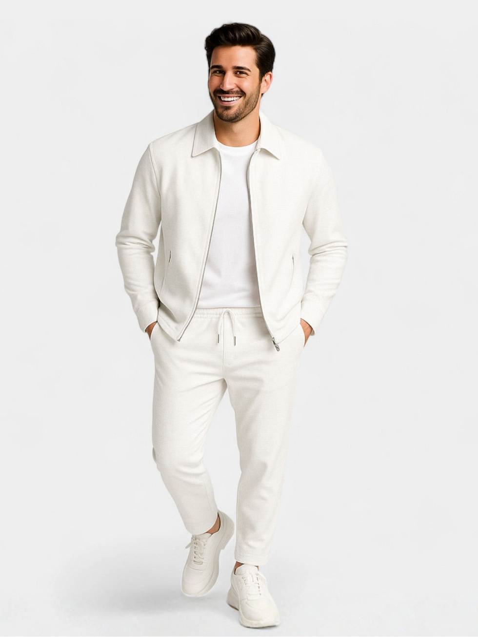 Tobiana | Conjunto De Chándal Con Chaqueta Con Cremallera Y Pantalones Ajustados Con Cordón