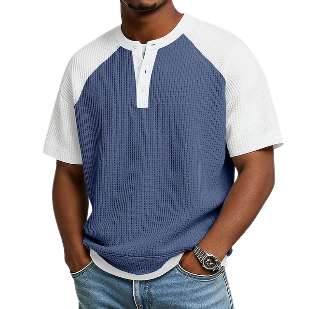 Jayz | Camiseta Henley De Manga Corta Con Bloques De Color
