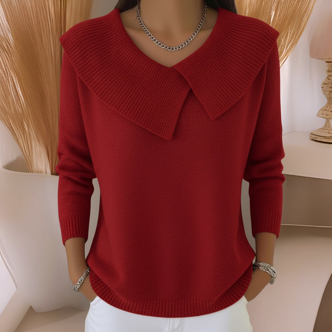 Yamina | Jersey De Punto Con Cuello Acanalado Oversize