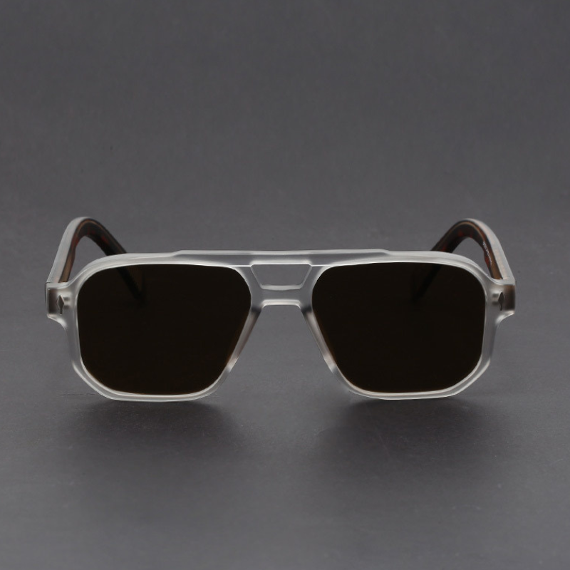 Kieran - Gafas de sol con Montura Cuadrada azul y Cristales Oscuros