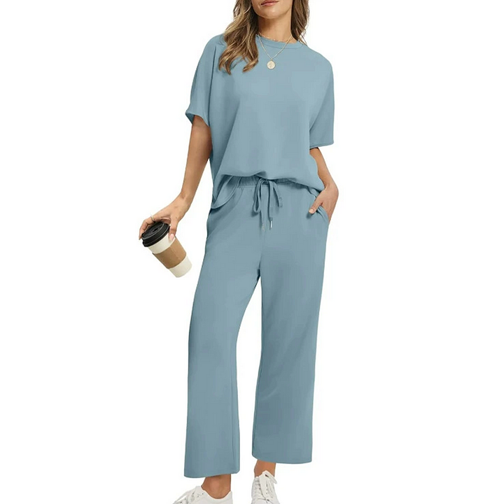 Shirona | Conjunto Dos Piezas Pierna Ancha Ajustable