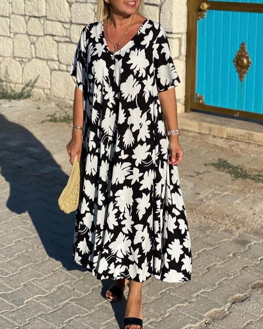 Gómez | Vestido Maxi Floral Cuello V