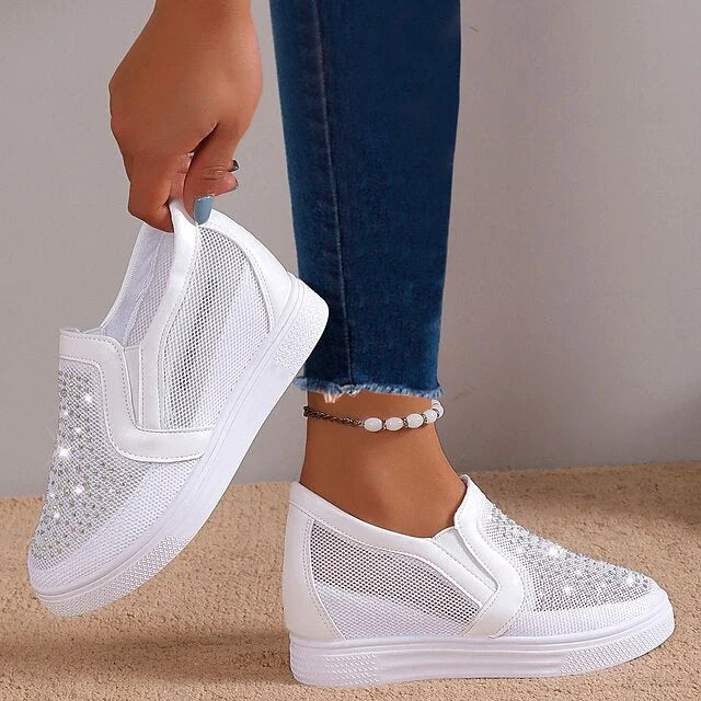 Ormira | Zapatillas De Plataforma Sin Cordones Con Pedrería Para Mujer