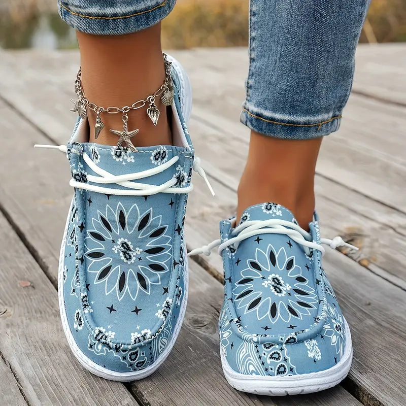 Isavella | Zapatos Casuales Con Estampado Floral