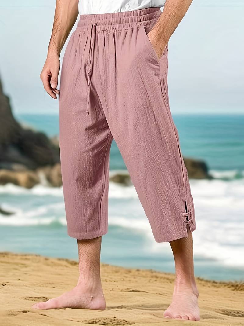 Eksteen | Pantalones Informales Cortos Con Cordón y Cintura Elástica