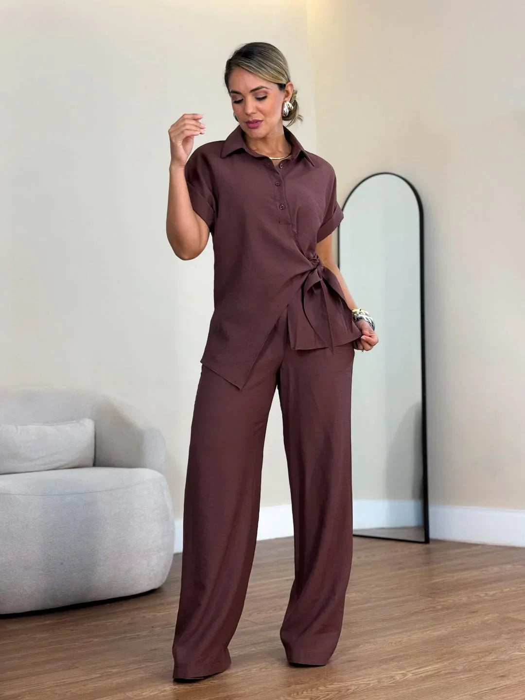 Lorie | Conjunto Dos Piezas Con Lazo Frontal
