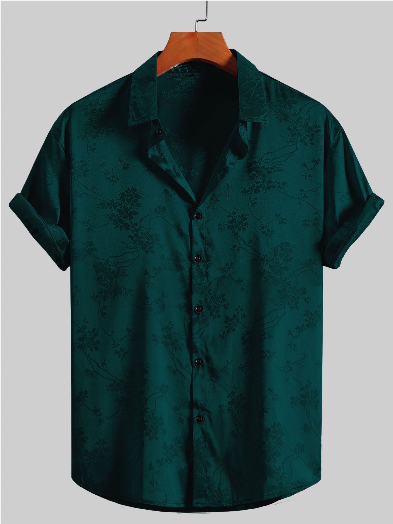 Bogdan | Camisa Estampada Floral de Manga Corta