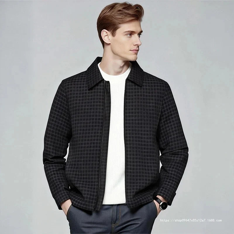 Graeme | Chaqueta de Cuadros con Cremallera