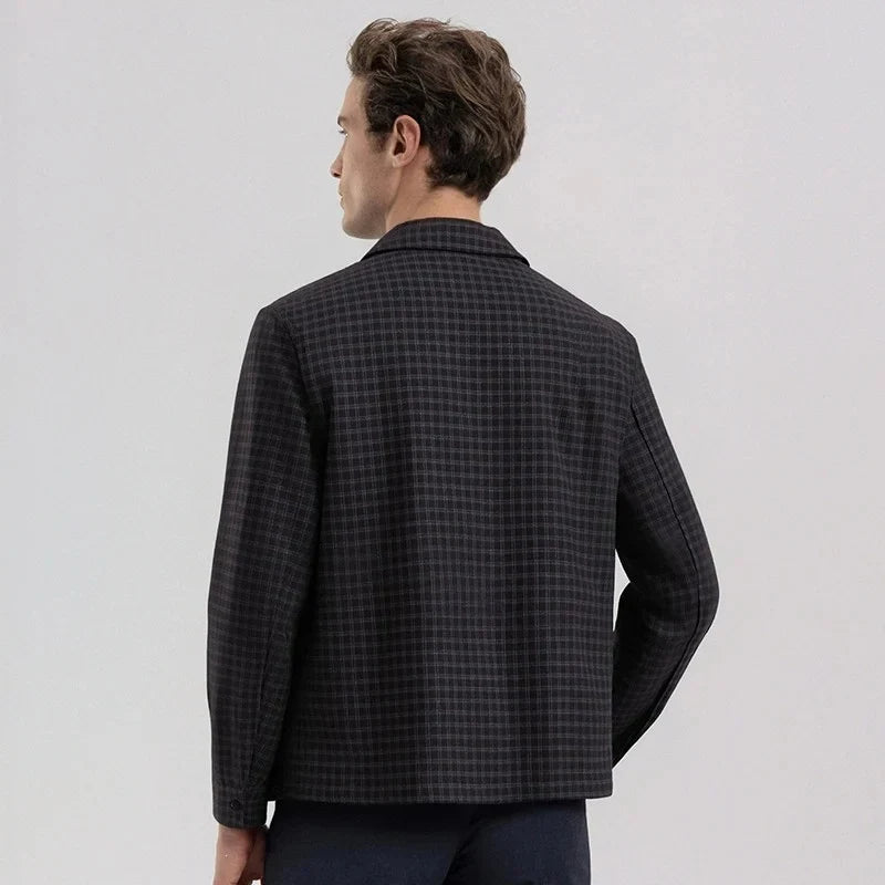 Graeme | Chaqueta de Cuadros con Cremallera