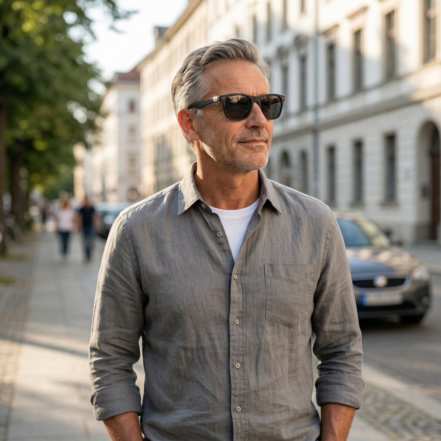 LuxFrame | Gafas Sol Montura Clásica Lente Espejo Polarizadas