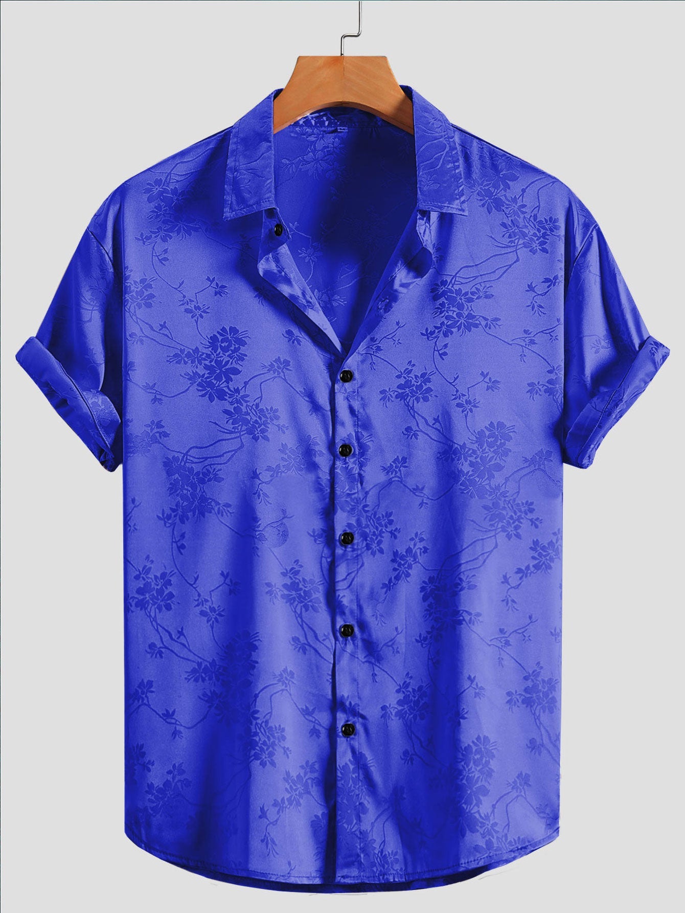 Bogdan | Camisa Estampada Floral de Manga Corta