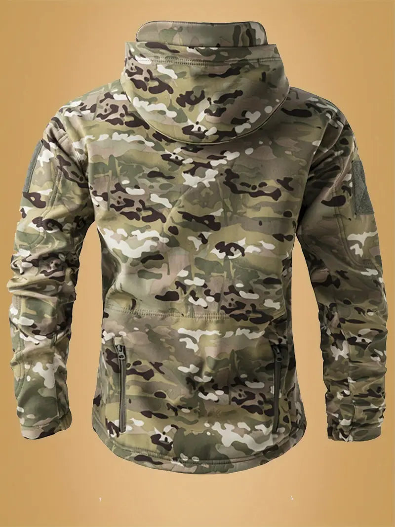 Mikel | Chaqueta Militar con Capucha Camuflada