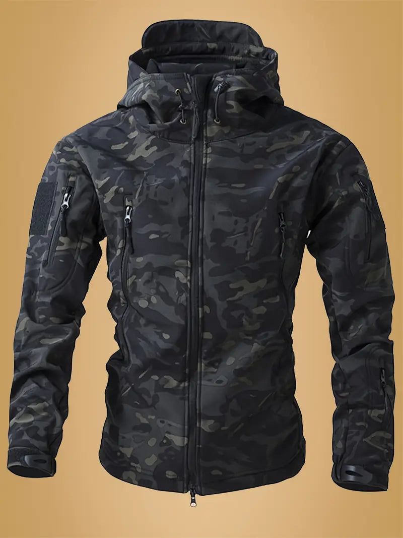 Mikel | Chaqueta Militar con Capucha Camuflada