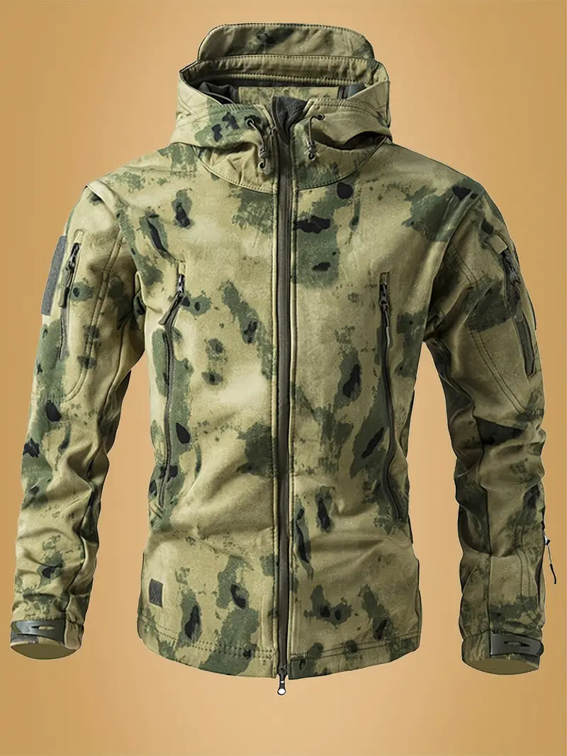 Mikel | Chaqueta Militar con Capucha Camuflada