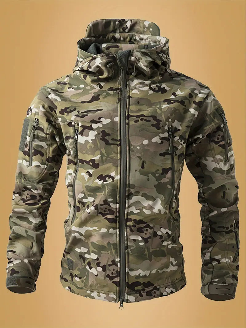 Mikel | Chaqueta Militar con Capucha Camuflada