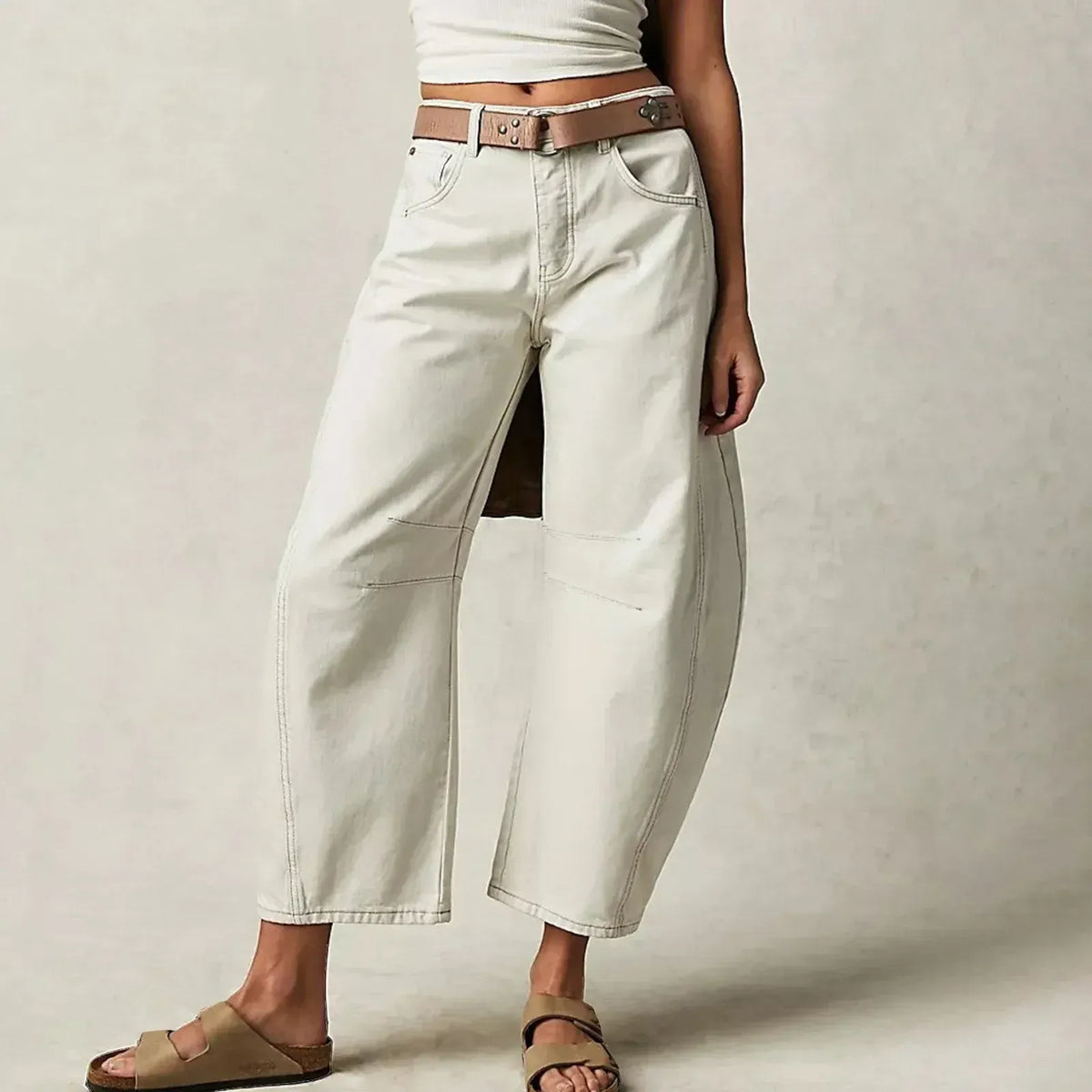 Samira | Jeans de Cintura Alta Ajuste Relajado