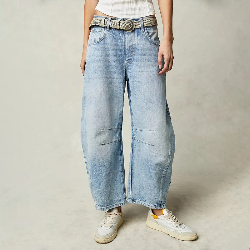 Samira | Jeans de Cintura Alta Ajuste Relajado