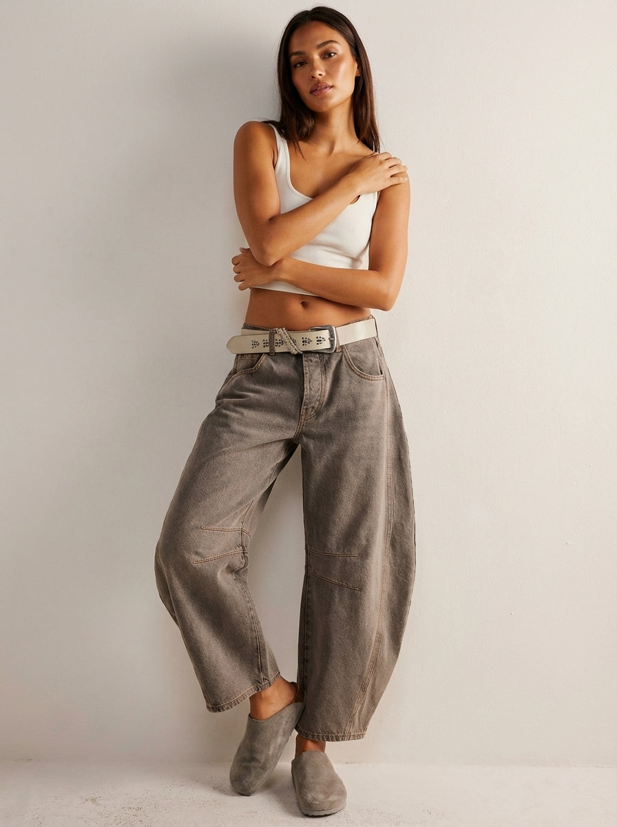 Samira | Jeans de Cintura Alta Ajuste Relajado